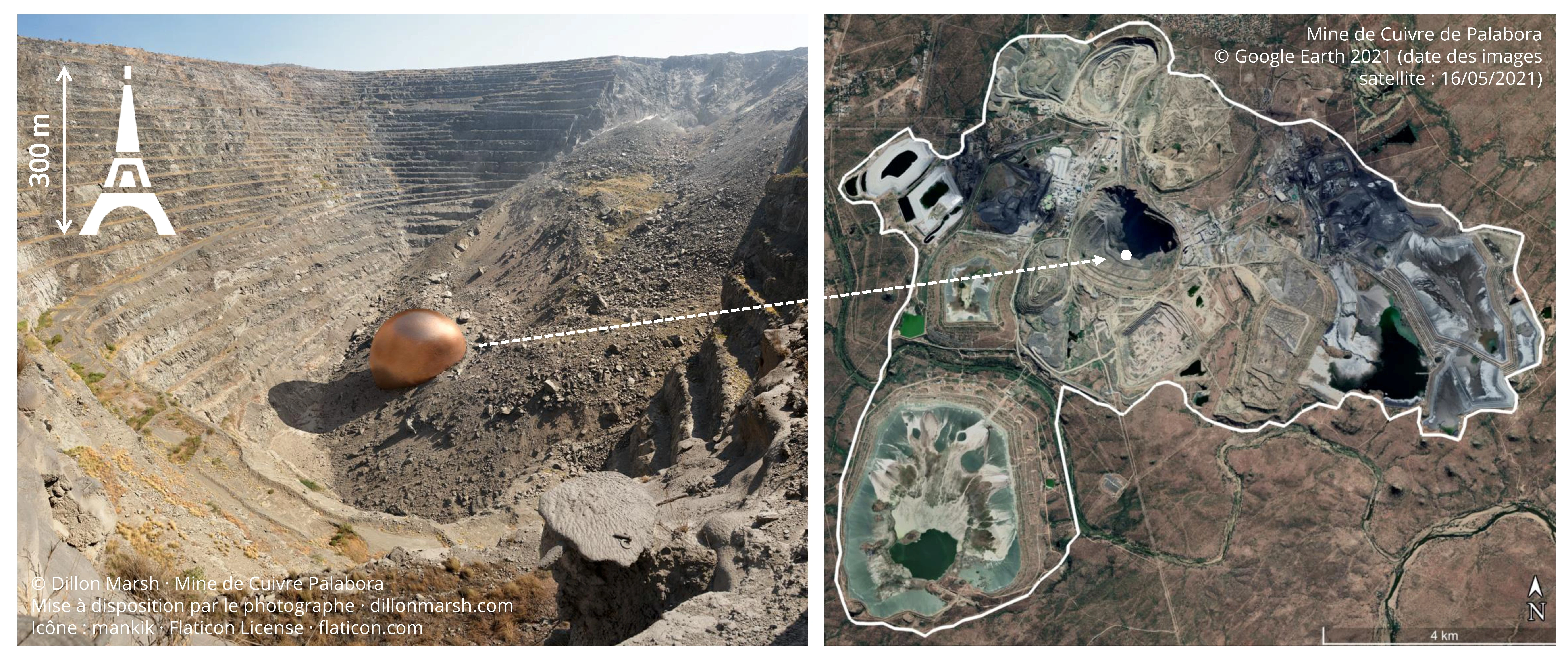palabora-Afrique-Sud_Dillon-Marsh.jpg Illustration de la mine de Palabora avec taille du métal extrait au global versus taille de l'exploitation minière