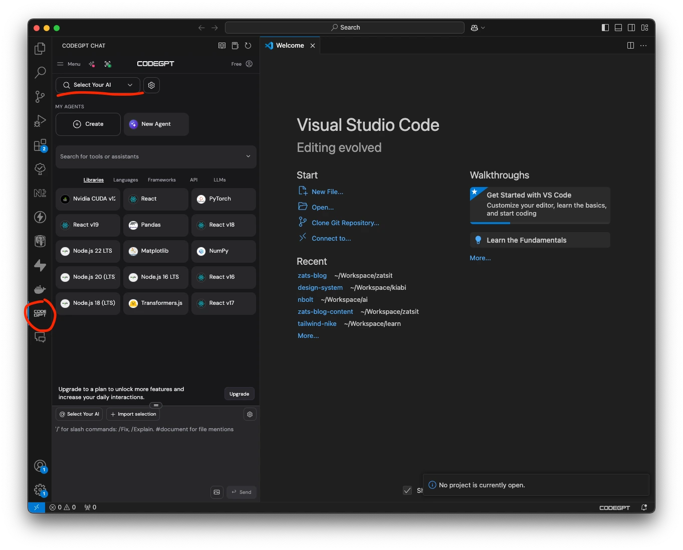 VSCode - Configurer l'extension CodeGPT